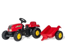 Rolly Toys Rolly Toys 012121 Traktor Rolly Kid z przeczepą Czerwony
