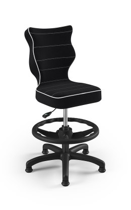 Entelo Petit Czarny JS01 rozmiar 4 WK+P - DOBRE KRZESŁO dla kręgosłupa, ortopedyczne - fotel obrotowy do biurka