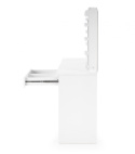 Halmar toaletka HOLLYWOOD płyta meblowa okleinowana biały, oświetlenie LED z lustrem