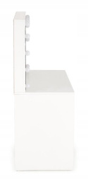HALMAR toaletka HOLLYWOOD XL biała - płyta meblowa okleinowana / oświetlenie LED - lutro - szafka z szufladami