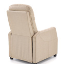Halmar FELIPE fotel wypoczynkowy rozkładany beżowy tkanina