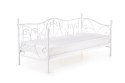 HALMAR łóżko SUMATRA białe, stal 90x200 pojedyncze