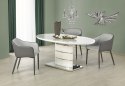 HALMAR stół owalny ASPEN rozkładany, biały 140-180x90 MDF lakierowany stal nierdzewna HALMAR stół owalny ASPEN rozkładany, biały 140-180x90 MDF lakierowany stal nierdzewna