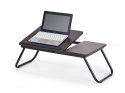 STOLIK NA LAPTOPA B19 Halmar CIEMNY ORZECH MDF laminowany, stal malowana STOLIK NA LAPTOPA B19 Halmar CIEMNY ORZECH MDF laminowany, stal malowana
