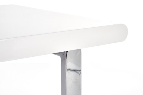 BIURKO B30 Halmar MDF lakier BIAŁY WYSOKI POŁYSK STAL CHROMOWANA 2 szuflady BIURKO B30 Halmar MDF lakier BIAŁY WYSOKI POŁYSK STAL CHROMOWANA 2 szuflady