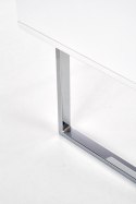 BIURKO B30 Halmar MDF lakier BIAŁY WYSOKI POŁYSK STAL CHROMOWANA 2 szuflady