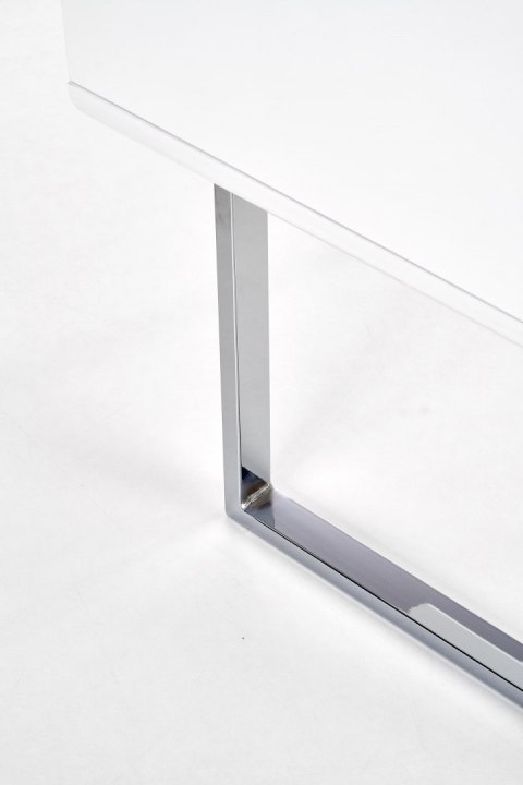 BIURKO B30 Halmar MDF lakier BIAŁY WYSOKI POŁYSK STAL CHROMOWANA 2 szuflady BIURKO B30 Halmar MDF lakier BIAŁY WYSOKI POŁYSK STAL CHROMOWANA 2 szuflady