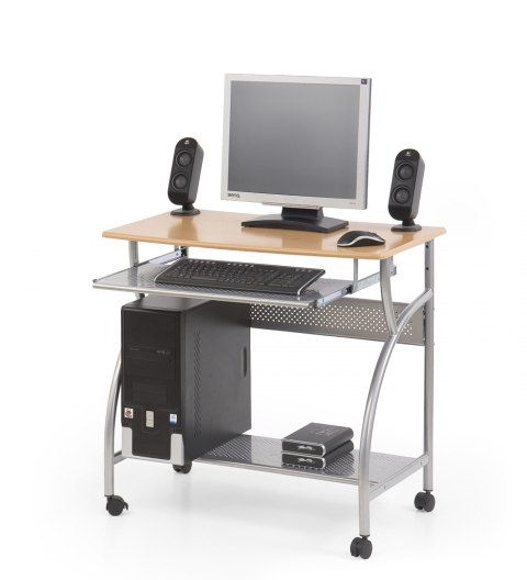 Halmar biurko komputerowe B6 MDF laminowany olcha, stal malowana proszkowo szary 80x50 na kółkach wysuwana półka na klawiaturę Halmar biurko komputerowe B6 MDF laminowany olcha, stal malowana proszkowo szary 80x50 na kółkach wysuwana półka na klawiaturę