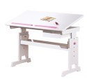 Halmar BARU biurko biało-różowo-niebieskie