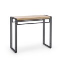 Halmar konsolka BOLIVAR KN1 MDF fornir dąb złoty / czarny stal 90x35 Halmar konsolka BOLIVAR KN1 MDF fornir dąb złoty / czarny stal 90x35