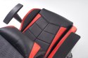 Halmar DOMEN fotel gabinetowy czarno - popielato - czerwony Halmar DOMEN fotel gabinetowy czarno - popielato - czerwony