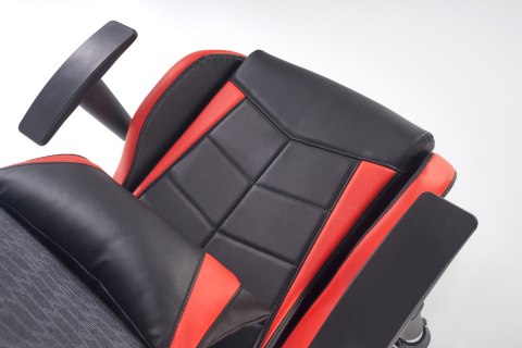 Halmar DOMEN fotel gabinetowy czarno - popielato - czerwony Halmar DOMEN fotel gabinetowy czarno - popielato - czerwony