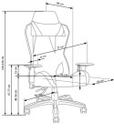 Halmar DOMEN fotel gabinetowy czarno - popielato - czerwony Halmar DOMEN fotel gabinetowy czarno - popielato - czerwony