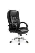 Halmar RELAX fotel gabinetowy obrotowy czarny ekoskóra TILT Halmar RELAX fotel gabinetowy obrotowy czarny ekoskóra TILT