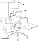Halmar VOYAGER fotel gabinetowy czarny / jasny popiel Halmar VOYAGER fotel gabinetowy czarny / jasny popiel