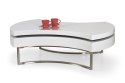 Halmar ława AUREA MDF lakierowany biały stal chromowana 115x80 Halmar ława AUREA MDF lakierowany biały stal chromowana 115x80