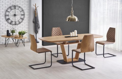 HALMAR stół BLACKY rozkładany dąb złoty 160-220x90 HALMAR stół BLACKY rozkładany dąb złoty 160-220x90