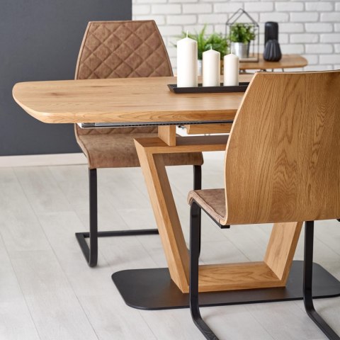 HALMAR stół BLACKY rozkładany dąb złoty 160-220x90 HALMAR stół BLACKY rozkładany dąb złoty 160-220x90