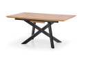 Halmar stół CAPITAL rozkładany 160-200x90 MDF laminat dąb złoty /stelaż stal malowana proszkowo czarny Halmar stół CAPITAL rozkładany 160-200x90 MDF laminat dąb złoty /stelaż stal malowana proszkowo czarny