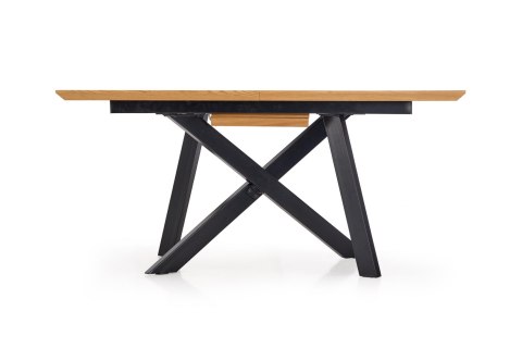 Halmar stół CAPITAL rozkładany 160-200x90 MDF laminat dąb złoty /stelaż stal malowana proszkowo czarny Halmar stół CAPITAL rozkładany 160-200x90 MDF laminat dąb złoty /stelaż stal malowana proszkowo czarny