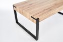 Halmar CAPRI ława MDF laminat dąb sanremo / nogi stal malowana proszkowo czarny 110x64 Halmar CAPRI ława MDF laminat dąb sanremo / nogi stal malowana proszkowo czarny 110x64