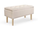Halmar CLEO ławka z pojemnikiem beżowa