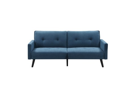 Halmar sofa CORNER rozkładana z funkcją narożnika niebieska tkanina drewno lite czarny