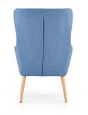 Halmar COTTO fotel wypoczynkowy niebieski tkanina