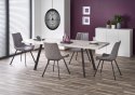 HALMAR stół DALLAS rozkładany czarny stelaż stal malowana blat MDF laminowany - marmur 160-220x90 HALMAR stół DALLAS rozkładany czarny stelaż stal malowana blat MDF laminowany - marmur 160-220x90