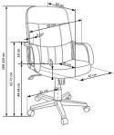 FOTEL BIUROWY MECHANIZM TILT NA KÓŁKACH PRACOWNICZY DENZEL CIEMNY BRĄZ EKOSKÓRA Halmar REGULOWANA WYSOKOŚĆ FOTEL BIUROWY MECHANIZM TILT NA KÓŁKACH PRACOWNICZY DENZEL CIEMNY BRĄZ EKOSKÓRA Halmar REGULOWANA WYSOKOŚĆ