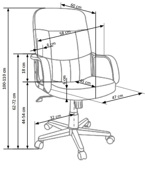 FOTEL BIUROWY MECHANIZM TILT NA KÓŁKACH PRACOWNICZY DENZEL CIEMNY BRĄZ EKOSKÓRA Halmar REGULOWANA WYSOKOŚĆ FOTEL BIUROWY MECHANIZM TILT NA KÓŁKACH PRACOWNICZY DENZEL CIEMNY BRĄZ EKOSKÓRA Halmar REGULOWANA WYSOKOŚĆ
