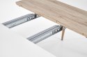 HALMAR stół EDWARD rozkładany biały / dąb san remo MDF lakierowany MDF laminowany nogi stal malowana Dąb san remo 120-200x100 HALMAR stół EDWARD rozkładany biały / dąb san remo MDF lakierowany MDF laminowany nogi stal malowana Dąb san remo 120-200x100
