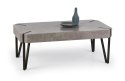 Halmar ława EMILY MDF laminat beton / stal malowana czarny 110x60 Halmar ława EMILY MDF laminat beton / stal malowana czarny 110x60