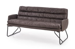 Halmar FASSI XL sofa, stelaż - czarny, tapicerka - ciemny popiel