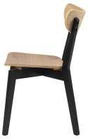 ACTONA Krzesło Roxby naturalne czarne