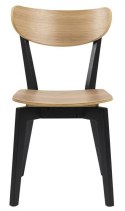ACTONA Krzesło Roxby naturalne czarne
