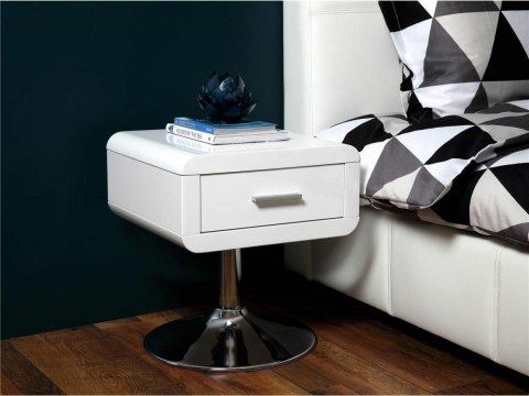 Actona ACTONA szafka COMFORT biała - MDF, chrom Actona ACTONA szafka COMFORT biała - MDF, chrom