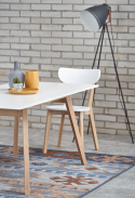 Halmar BUGGI krzesło drewniane naturalny / biały