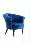 SIGNAL FOTEL PHILIPS VELVET GRANATOWY BLUVEL 86 - mobilny fotel z kółkami SIGNAL FOTEL PHILIPS VELVET GRANATOWY BLUVEL 86 - mobilny fotel z kółkami