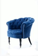 SIGNAL FOTEL PHILIPS VELVET GRANATOWY BLUVEL 86 - mobilny fotel z kółkami SIGNAL FOTEL PHILIPS VELVET GRANATOWY BLUVEL 86 - mobilny fotel z kółkami