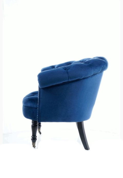 SIGNAL FOTEL PHILIPS VELVET GRANATOWY BLUVEL 86 - mobilny fotel z kółkami SIGNAL FOTEL PHILIPS VELVET GRANATOWY BLUVEL 86 - mobilny fotel z kółkami