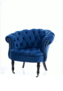 SIGNAL FOTEL PHILIPS VELVET GRANATOWY BLUVEL 86 - mobilny fotel z kółkami SIGNAL FOTEL PHILIPS VELVET GRANATOWY BLUVEL 86 - mobilny fotel z kółkami