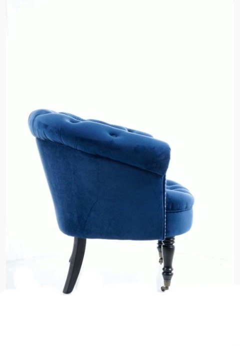 SIGNAL FOTEL PHILIPS VELVET GRANATOWY BLUVEL 86 - mobilny fotel z kółkami SIGNAL FOTEL PHILIPS VELVET GRANATOWY BLUVEL 86 - mobilny fotel z kółkami