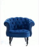 SIGNAL FOTEL PHILIPS VELVET GRANATOWY BLUVEL 86 - mobilny fotel z kółkami SIGNAL FOTEL PHILIPS VELVET GRANATOWY BLUVEL 86 - mobilny fotel z kółkami