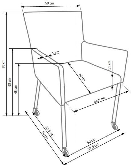 Halmar K256 krzesło na kółkach czarne Halmar K256 krzesło na kółkach czarne