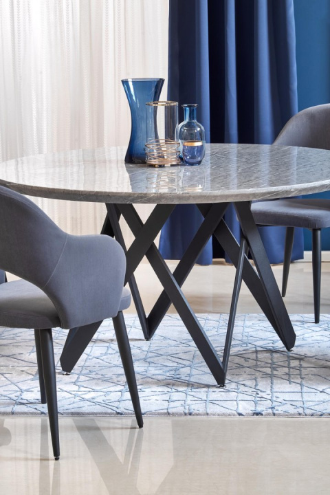 HALMAR K364 krzesło Popiel tkanina velvet/stelaż stal Czarny HALMAR K364 krzesło Popiel tkanina velvet/stelaż stal Czarny