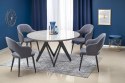 HALMAR K364 krzesło Popiel tkanina velvet/stelaż stal Czarny HALMAR K364 krzesło Popiel tkanina velvet/stelaż stal Czarny