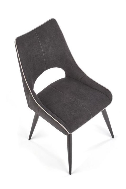 Halmar K369 krzesło Ciemno Szare tkanina/Czarne metal Halmar K369 krzesło Ciemno Szare tkanina/Czarne metal