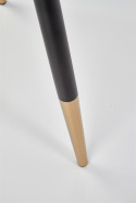 Halmar K379 krzesło do jadalni Popielate tkanina velvet/stelaż metal Czarny+Złoty Halmar K379 krzesło do jadalni Popielate tkanina velvet/stelaż metal Czarny+Złoty