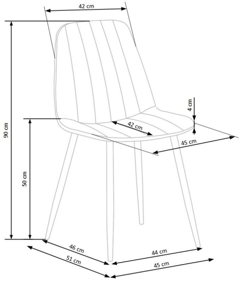 HALMAR K397 krzesło Beżowe tkanina/stelaż metal Czarny HALMAR K397 krzesło Beżowe tkanina/stelaż metal Czarny